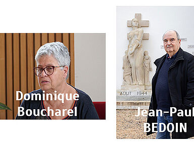 Portraits de Dominique Boucharel et Jean-Paul Bedoin