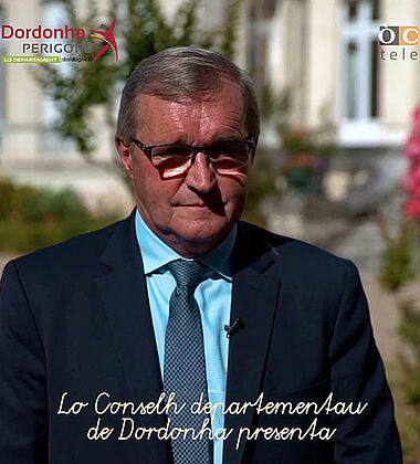 Témoignage en occitan de Germinal PEIRO, président du Conseil départemental de la Dordogne