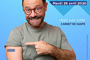 Affiche de la Campagne de vaccination du Centre de vaccination CD24 - Agrandir l'image, fenêtre modale