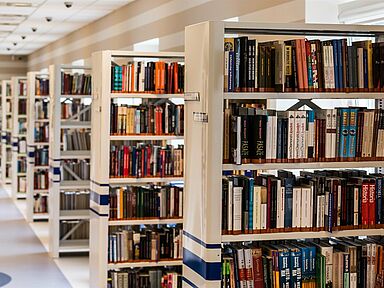 Illustration photo de rayonnages de livres