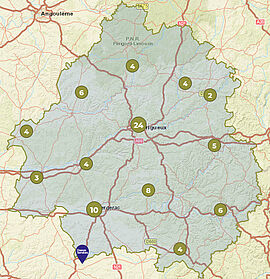 cartographie des lieux d’accompagnement au numérique en Dordogne